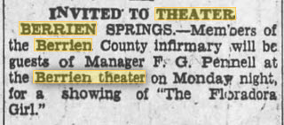 Berry Theatre - 1930 25 OCT